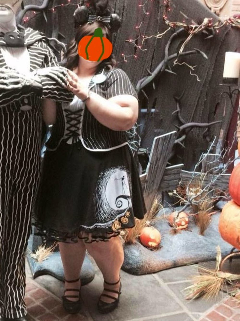 Plus Size 3 Torrid Nightmare Before Christmas Jack Skellington Costume Dress NBC